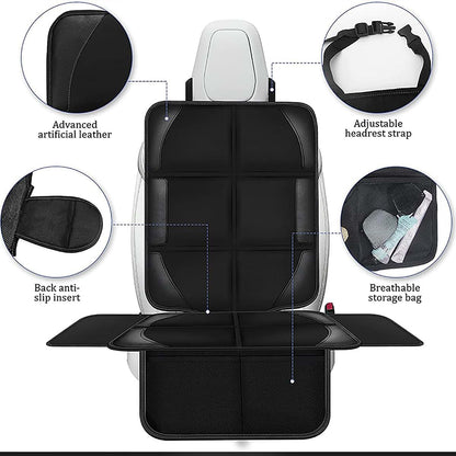 FALMDCQ Pack of 2 Car Seat Protective Covers, Baby Safety Seat Pads and Kick Mat (photo 3)
