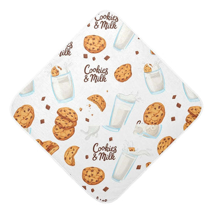 Burbuja Chocolate Cookies Milk Baby Bath Towel - Muslin Cotton Hooded Towel