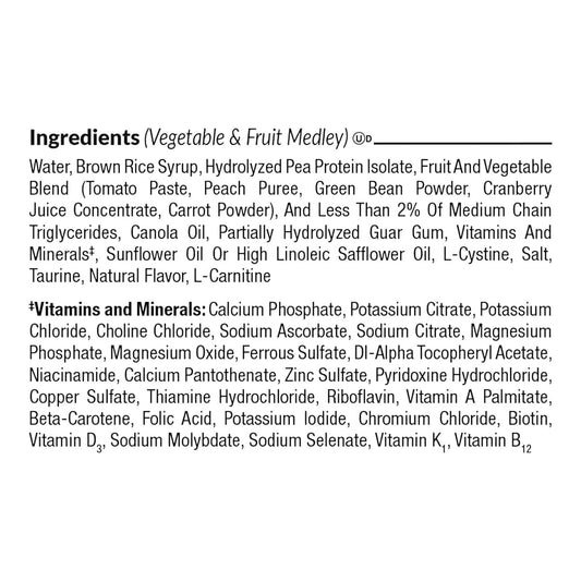 Compleat Pediatric Peptide 1.0 Vegetable and Fruit Tube Feeding Meal