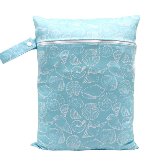 Xinsheinelry Compact & Lightweight Baby Diaper Bag Cartoon Print Wet Dry Nappy Storage Bag with Handle for Fashionable