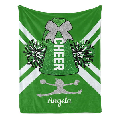 Xiucoo Custom Name Cheerleader Blanket 40x50 Inch