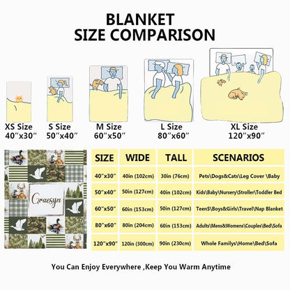 Briizy Personalized Mallard Duck Blanket For Kids And Adults (photo 4)