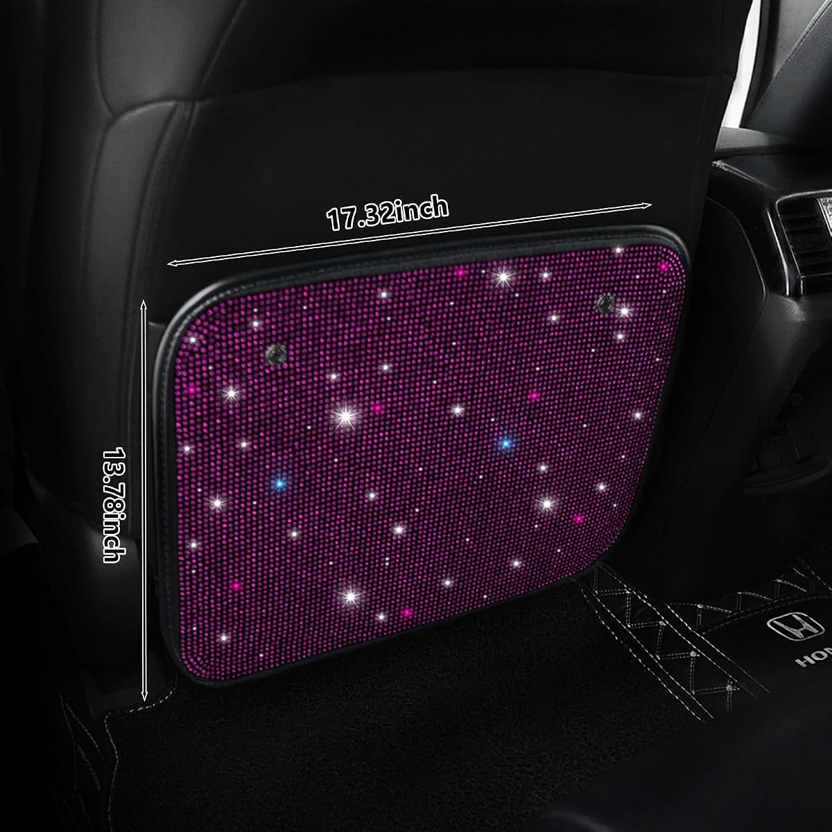 ELKOHA Sparkling Diamond Car Back Seat Kick Protectors 2pcs (photo 2)