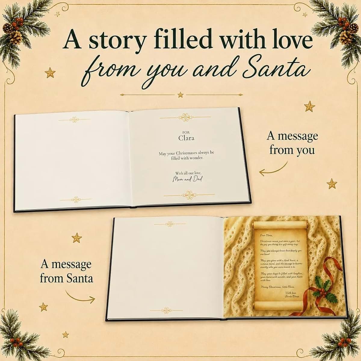 Bella Artisan Design Personalized Baby's First Christmas Keepsake Book, Night Before Christmas (photo 4)