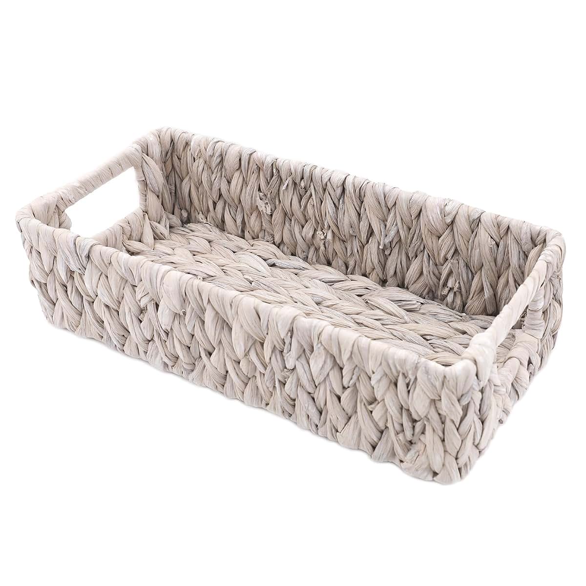 Novotechcal Wicker Toilet Paper Basket With Handles