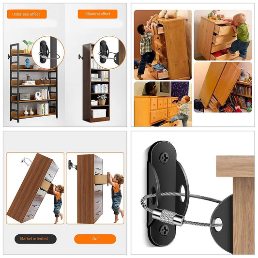 TTTLLNN 2pcs/Set Straps For Furniture Dresser Wall Anchors