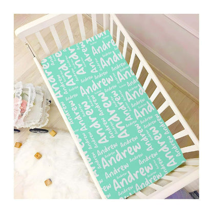 BabyOneStop Personalized Crib Sheets for Standard Cribs and Playards