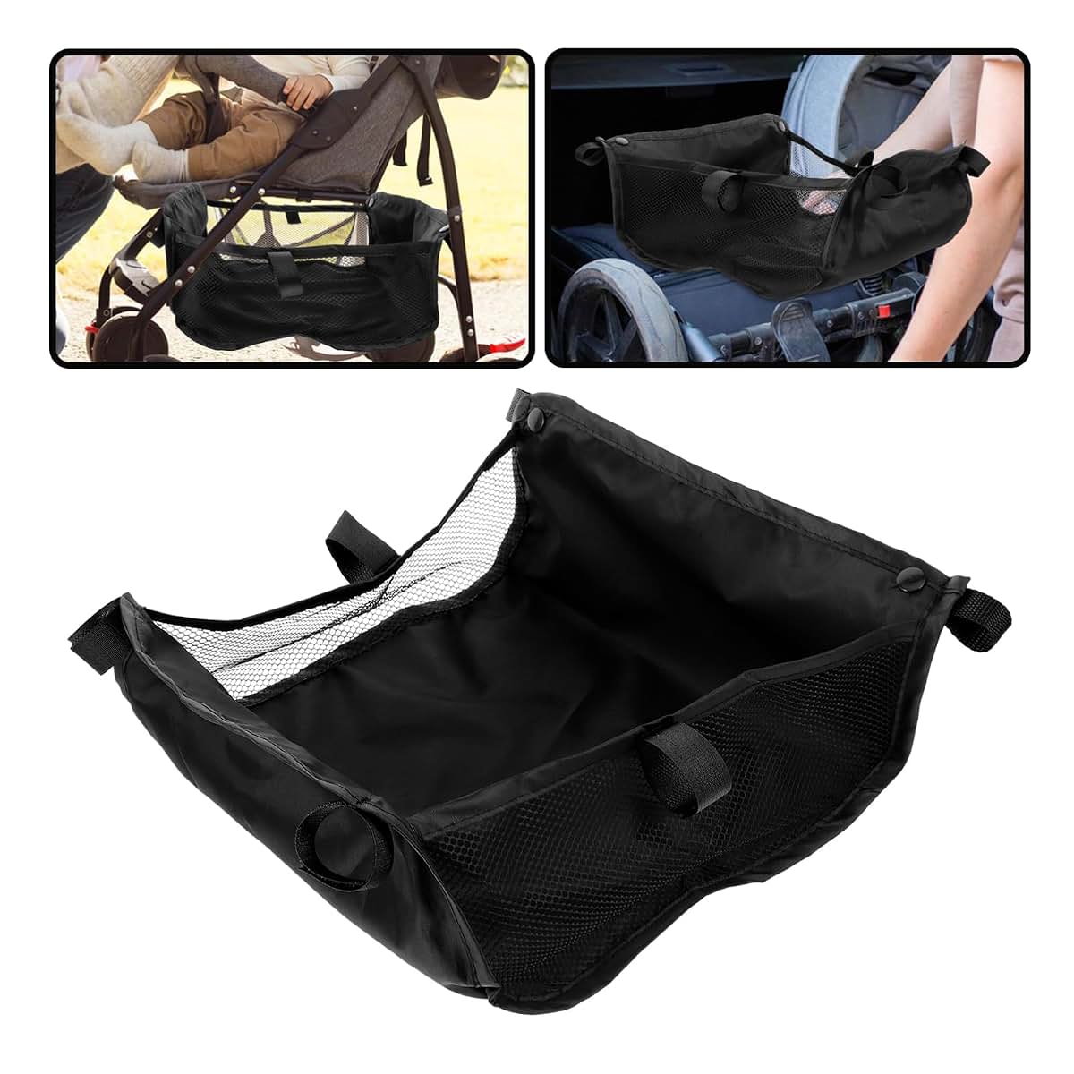 BabyOneStop Stroller Storage Hanging Bag Oxford Cloth Black Lightweight