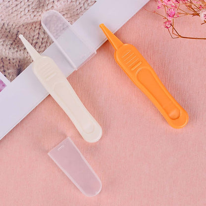 BabyOneStop Baby Nasal Tweezer with Round Tips for Nose, Ears, and Navels