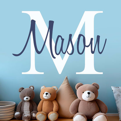 CRYPTONITE Baby Room Decor | Custom Name Wall Decal | Boys Bedroom Decor | Ready to Use | Nursery Wall Decal | Fully