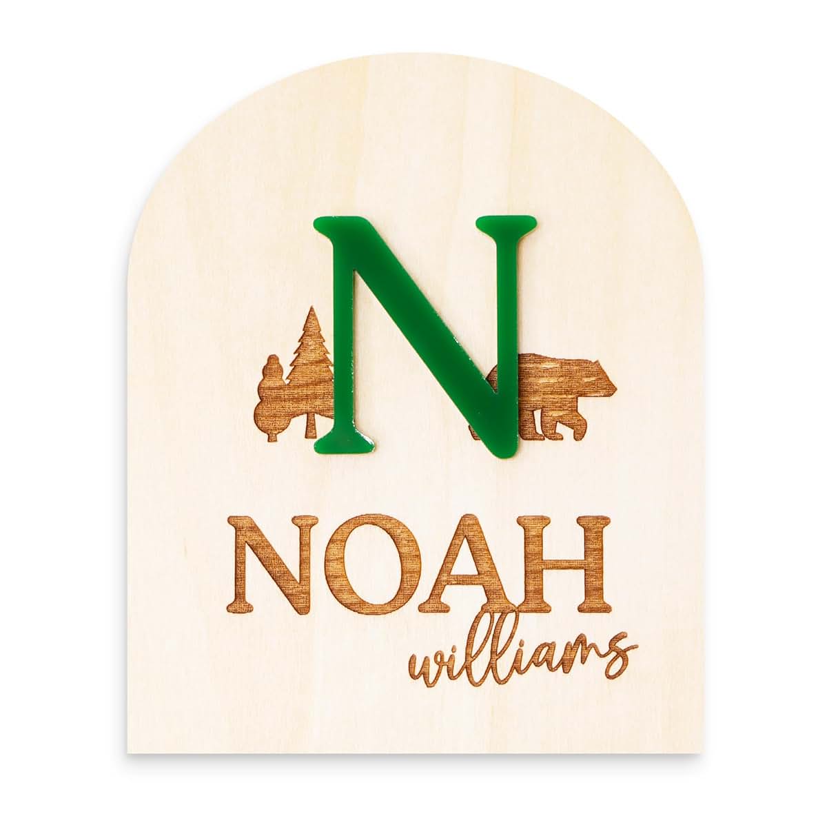 SugoiDesign Personalized 3D Newborn Baby Name Announcement Sign