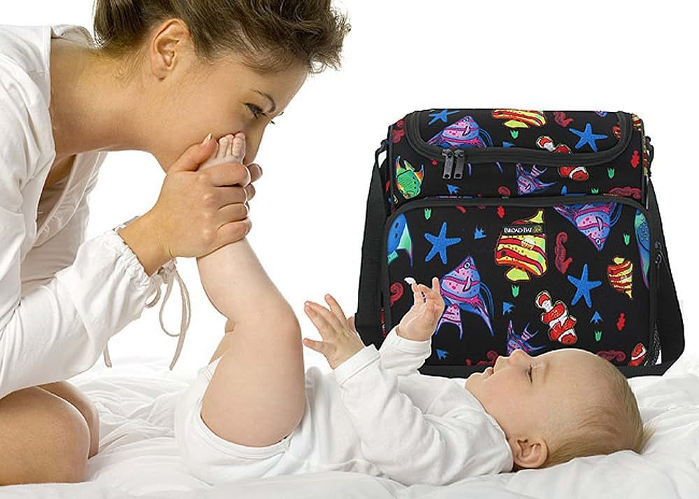 Broad Bay Tropical Fish Diaper Bag Deluxe Fish Theme Baby Bag (photo 2)