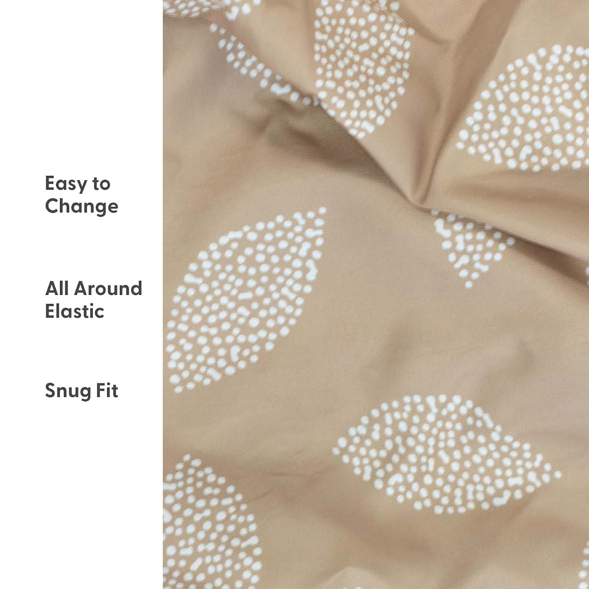 The Peanutshell 4-Pack Safari Neutral Bassinet Fitted Sheets Set