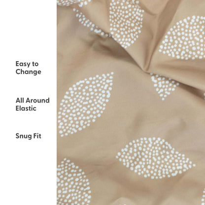 The Peanutshell 4-Pack Safari Neutral Bassinet Fitted Sheets Set