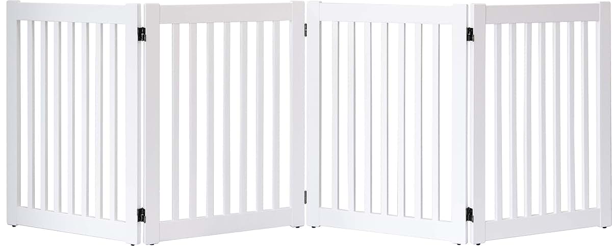 Dynamic Accents Highlander Series Solid Wood Pet Gate, 4 Panel