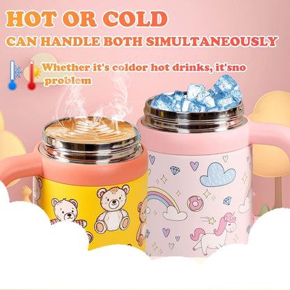 Whale Fountain Tumbler | Insulated Stainless Steel Water Bottle for Kids