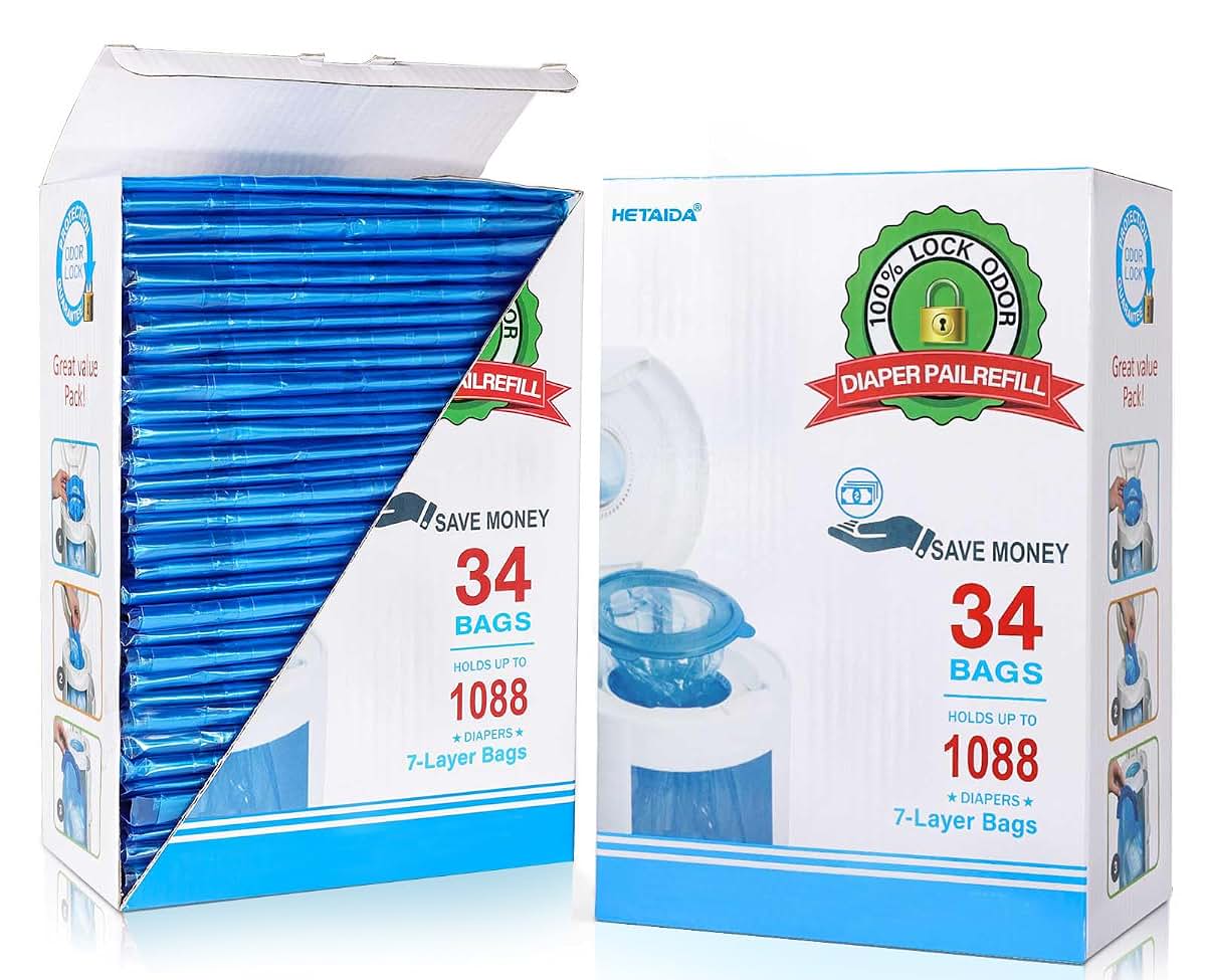 Disposable Trash Bags for Kitchen, Bath, and Nursery