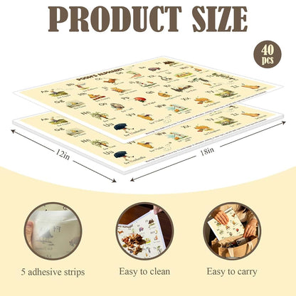 Winnie Pooh Bear Disposable Placemats for Kids Dining Table Mats