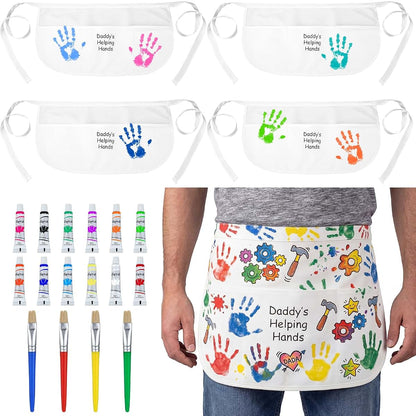 Cotwinter Father's Day DIY Handprint Apron Craft Kit