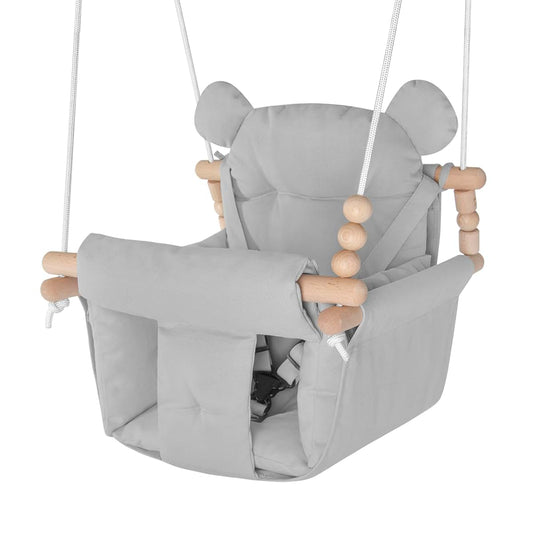 HAPPY PIE PLAY&ADVENTURE Indoor Outdoor Baby Swing Seat in Grey