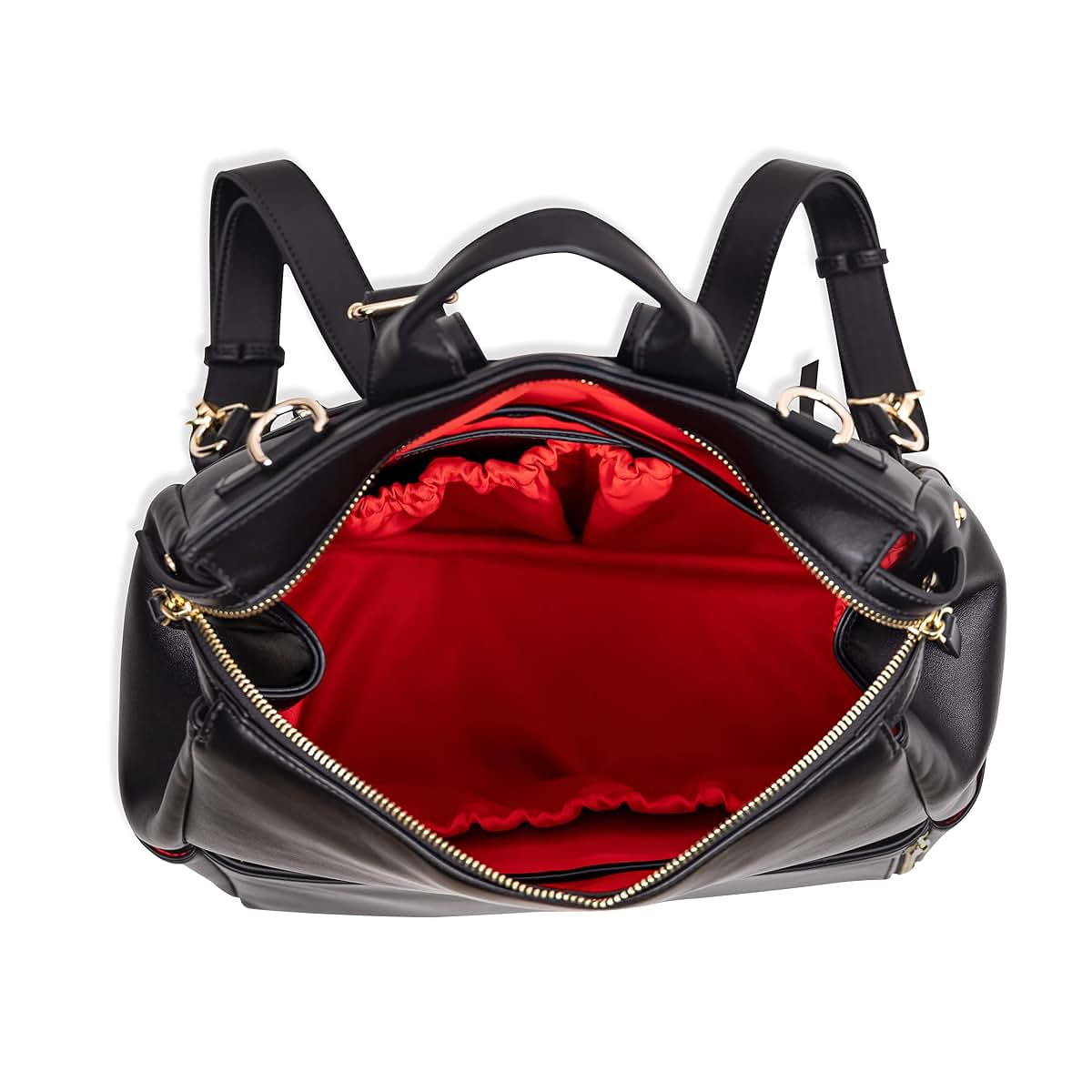 ZEPOL NEW YORK Leather Diaper Bag Backpack with Changing Pad, Stroller Straps (Leia Bag) (photo 3)