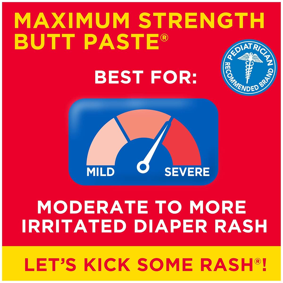 Boudreaux's Butt Paste Maximum Strength Diaper Rash Ointment, 4 Oz Tubes