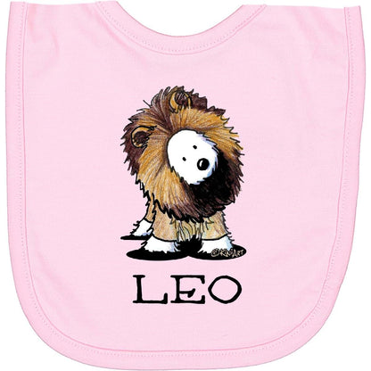 Inktastic LEO Lion Westie Newborn Bib by KiniArt - Soft Cotton