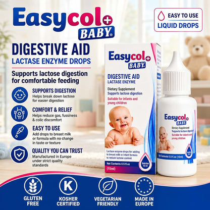 Easycol Baby+ Gas & Colic Relief Drops for Babies, 15 mL
