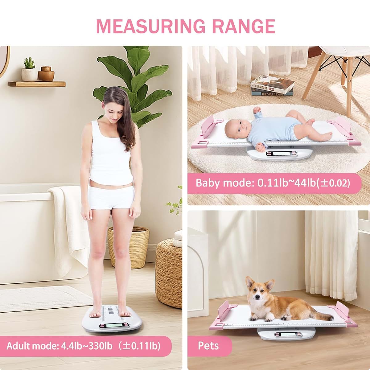Digital Portable Baby and Pet Scale for Accurate Weight Measurement