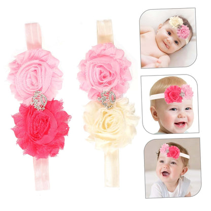 Totority Girl Floral Headbands for Newborn Dress-Up and Special Occasions