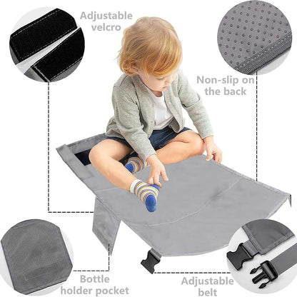 JDMEOPD Toddler Airplane Bed, Airplane Seat Extender for Kids, Gray