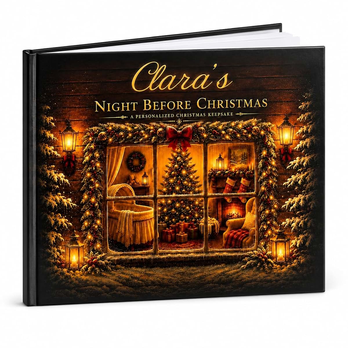 Bella Artisan Design Personalized Baby's First Christmas Keepsake Book, Night Before Christmas