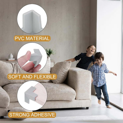 Corner Protectors for Furniture Edges and Sharp Corners (Grey)