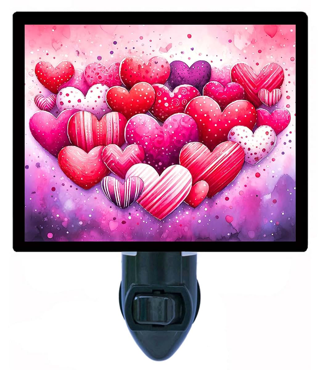 Night Light Designs Hearts and More Hearts Night Light