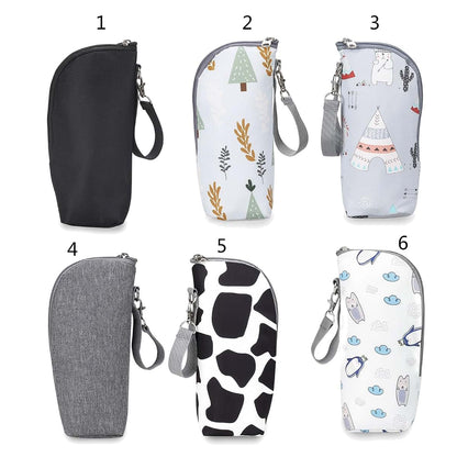 Qsvbeeqj Travel Milk Warmer Bag Infant Feeding Bottle Protective Cover (photo 3)