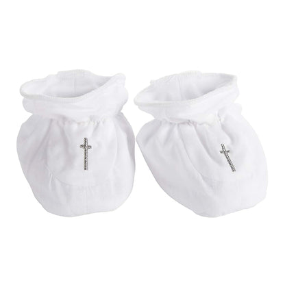 C.R. Gibson Baby Bib And Booties Christening Gift Set, 3-Piece