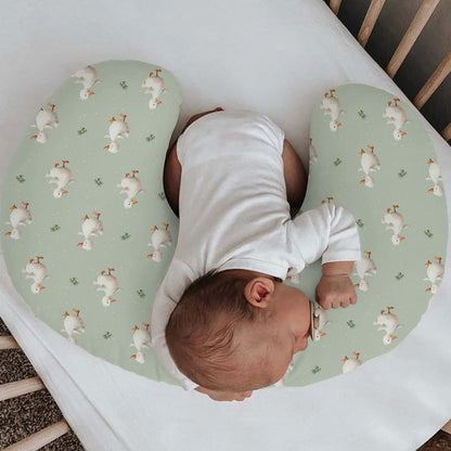 Selgkds Spring Duck Boho Leaves Nursing Pillow Cover (photo 2)