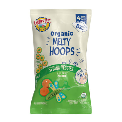 Earth's Best Organic Melty Hoops Spring Veggie Snacks
