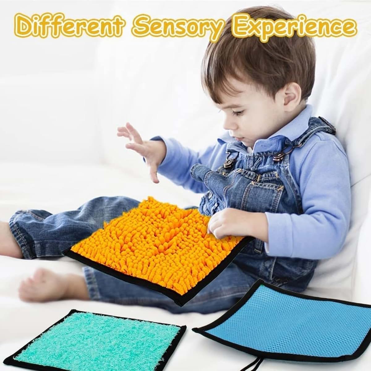 Qcbuegof 16Pcs Multi Texture Sensory Play Mat (photo 2)
