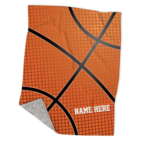 Gifts Everywhere Personalized Children's Super Basketball Baby Blankets for Boys Kids, Custom American Basketball