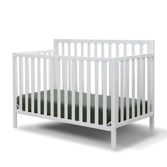 Sorelle Essex Euro 4-in-1 Convertible Crib And Changer Nursery Set White