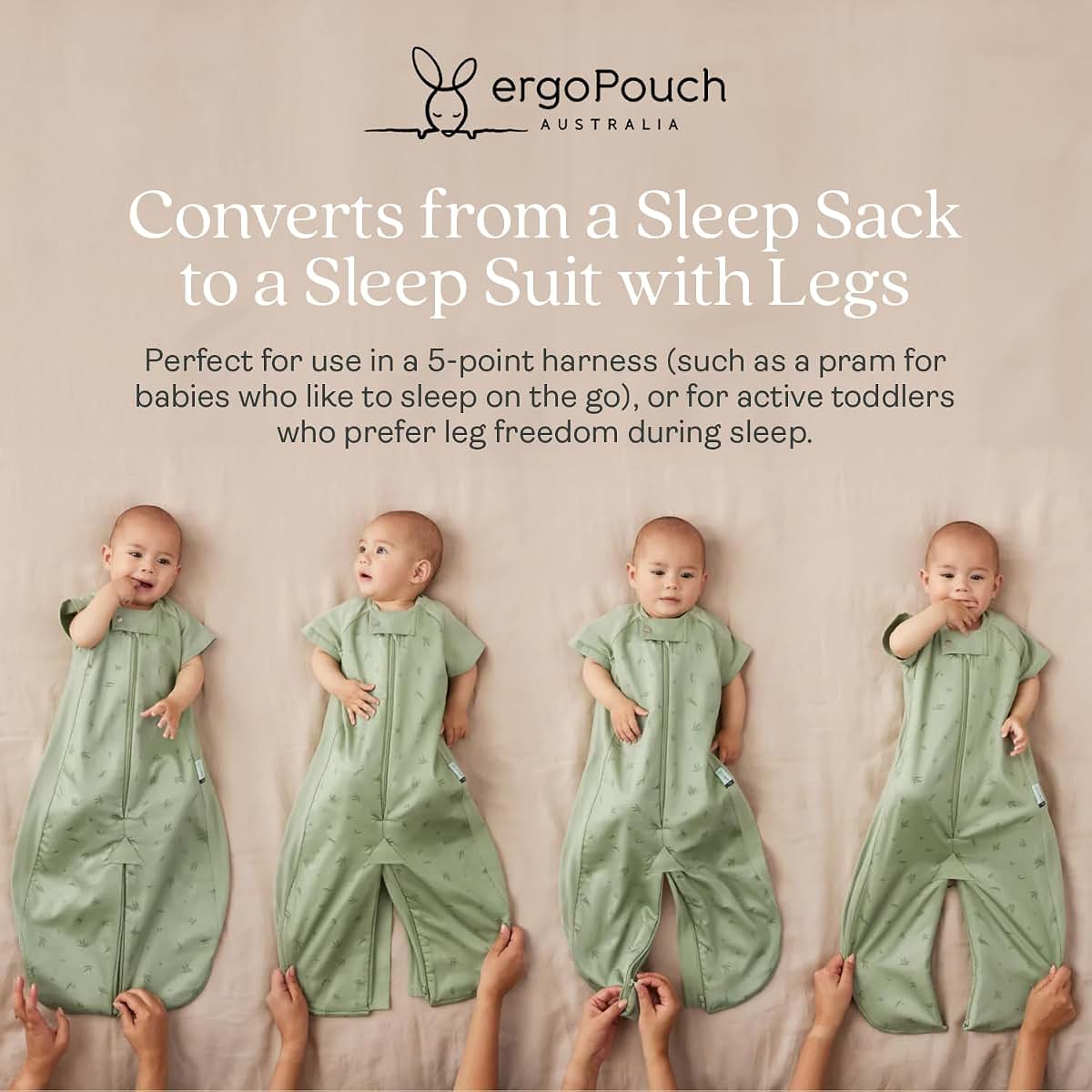 ergoPouch 2-in-1 Convertible Sleep Sack and Wearable Blanket for Toddlers