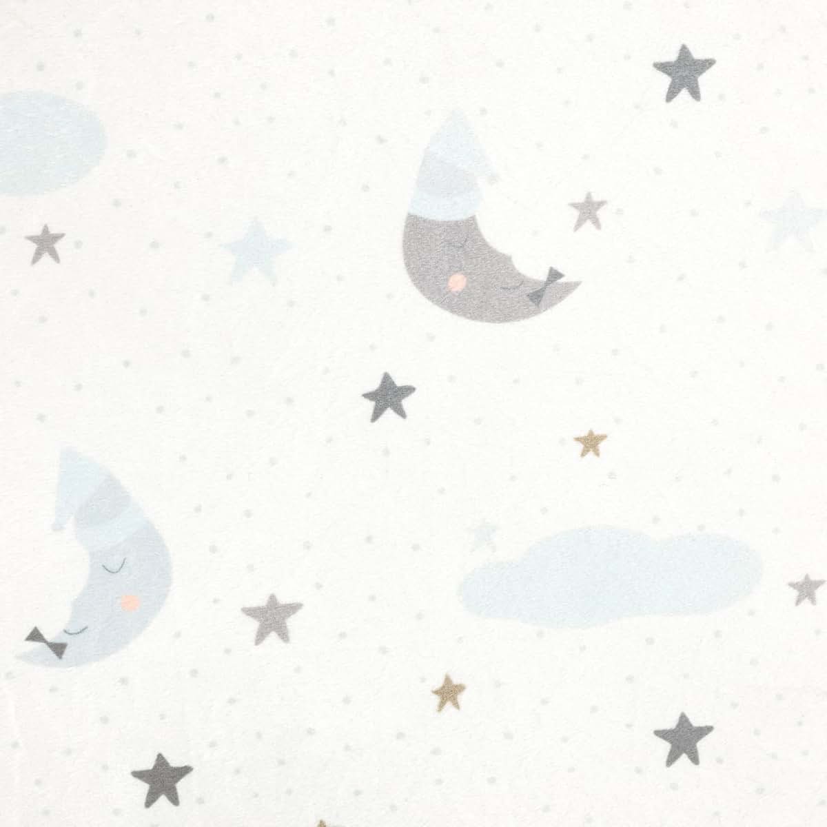 Lush Decor Goodnight Little Moon Soft And Plush Changing Pad Cover Blue (photo 2)