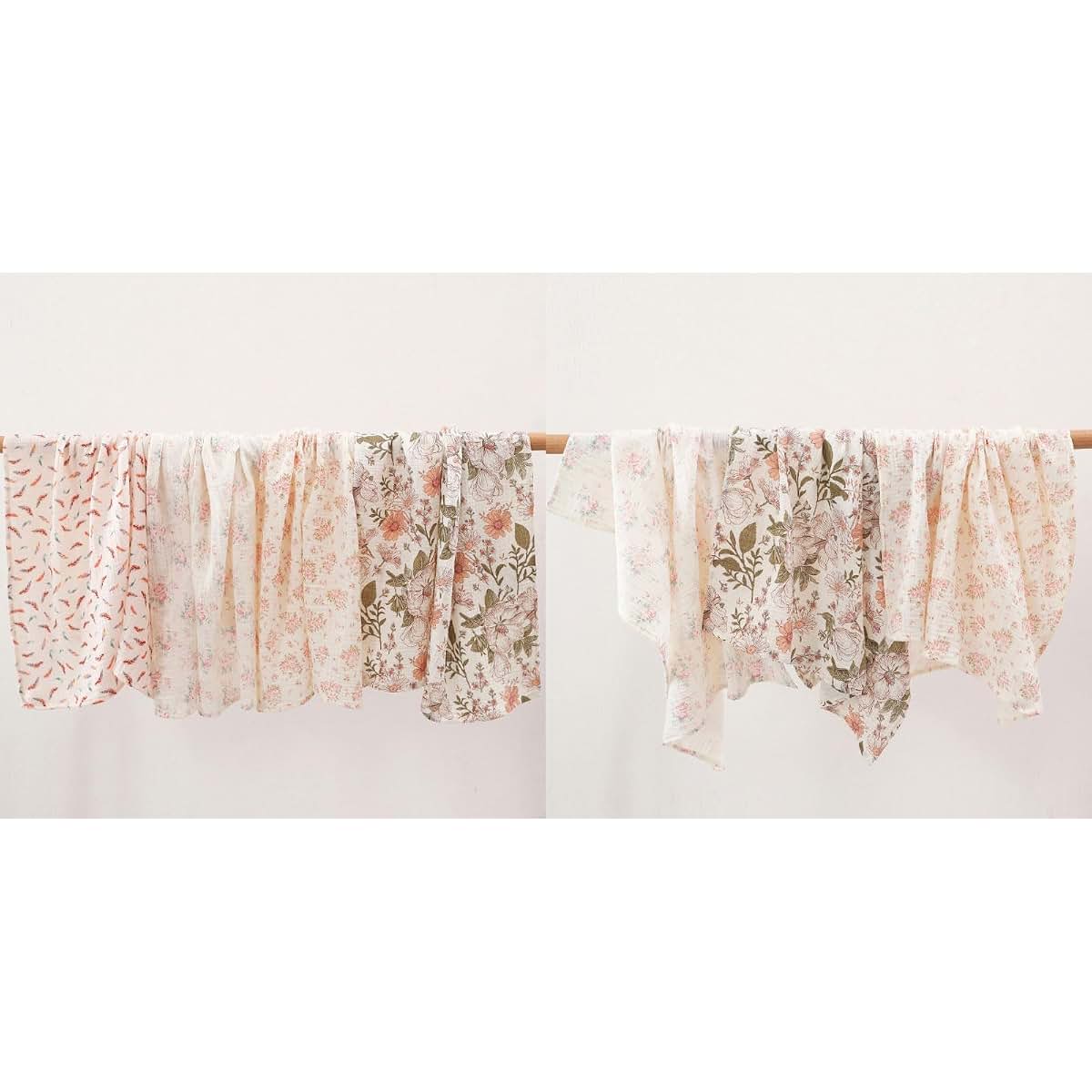HOUNIIXIE Cotton Swaddle Blanket With Multi-Pattern Designs (photo 2)