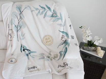 BabyOneStop Monthly Blanket Unisex 47"x47"