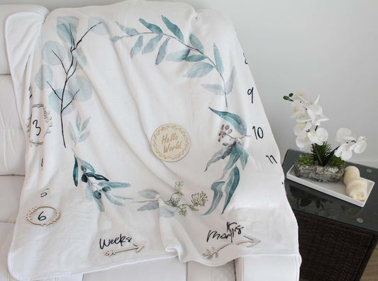 BabyOneStop Monthly Blanket Unisex 47"x47"