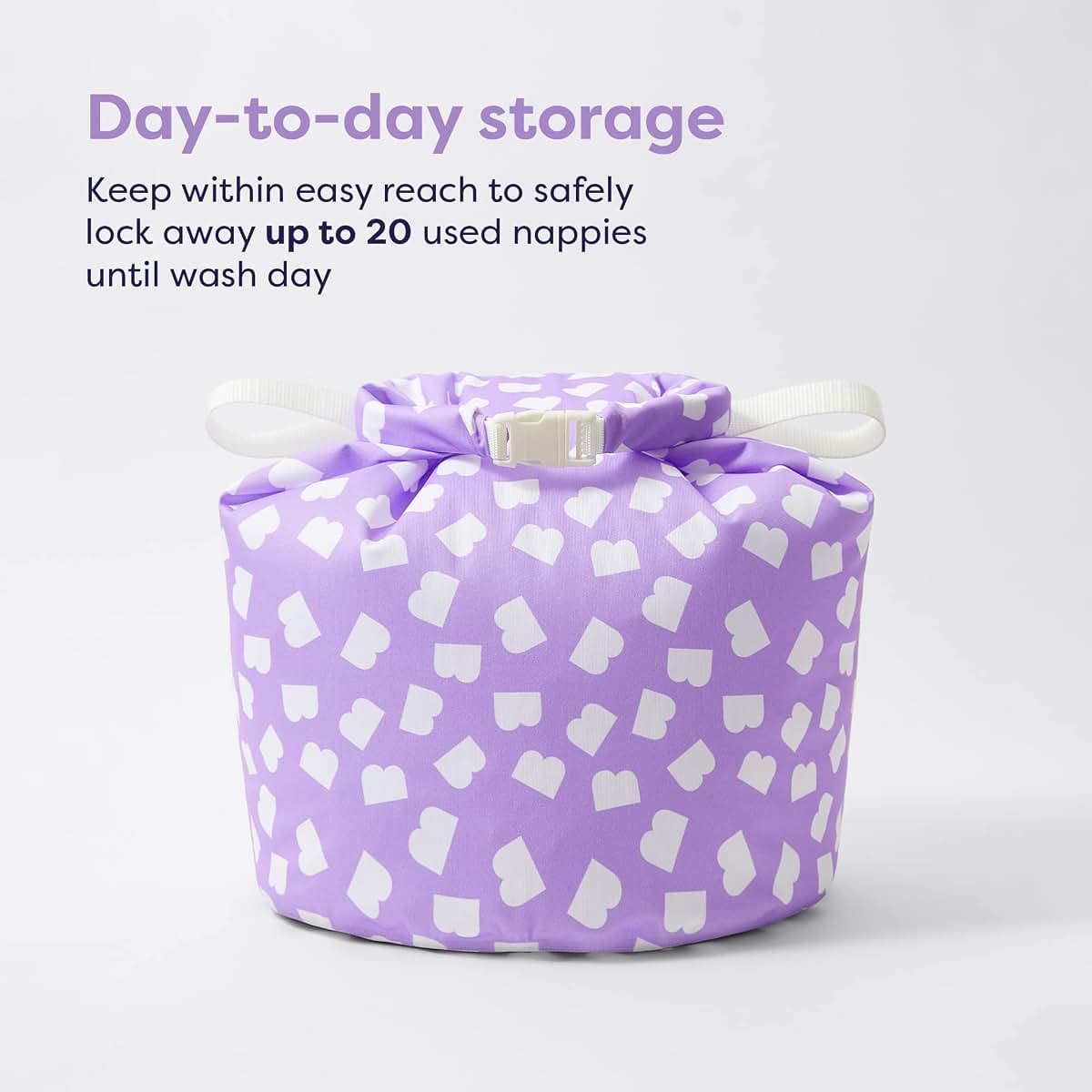 Bambino Mio Stay at Home Wet Bag Large Waterproof Nappy Laundry Storage