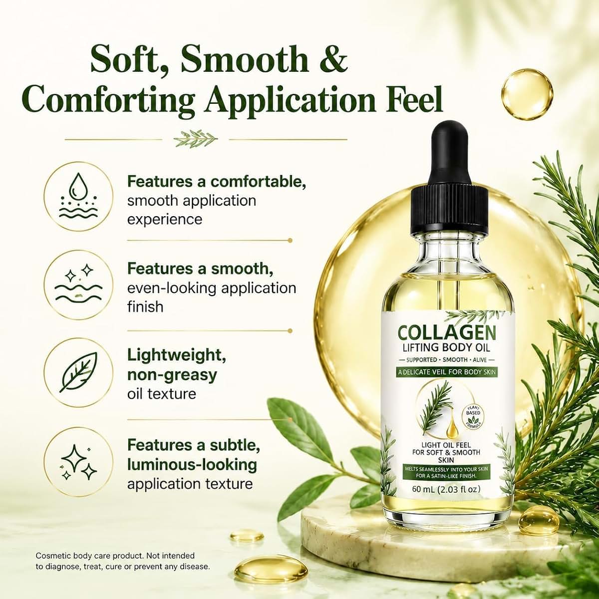 YLYBESK Collagen Infused Plant-Based Body Oil For Daily Hydration (photo 4)
