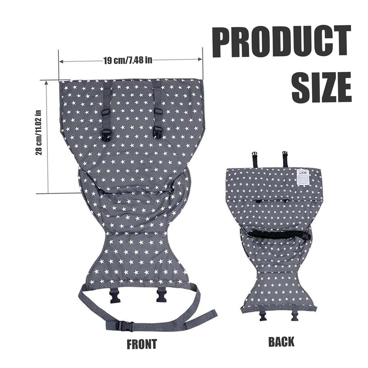 Blablablalu Portable High Chair With Star Pattern (photo 4)