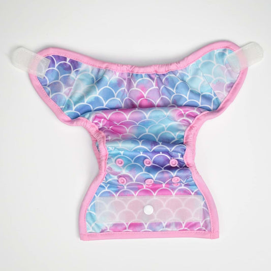 BabyOneStop Newborn Cloth Diaper Cover with Hook and Loop - Gradient Scales